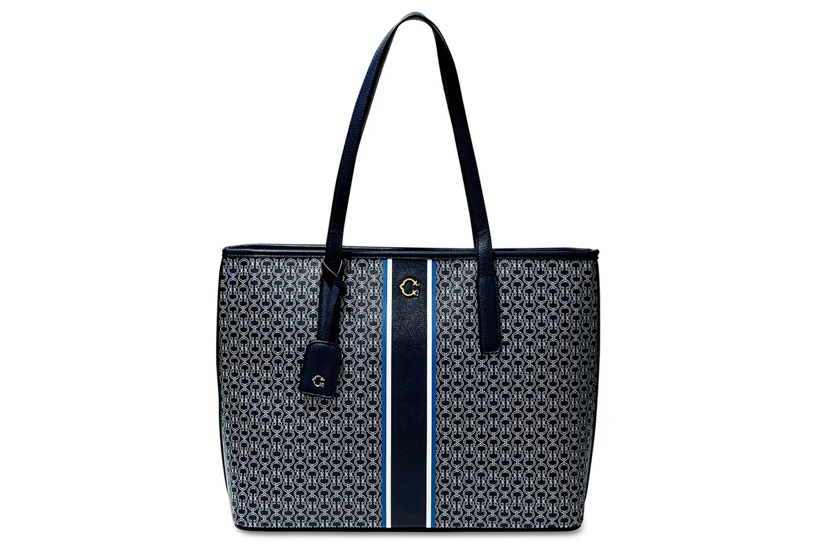 C. Wonder Angelina Vegan Leather Signature Large Tote