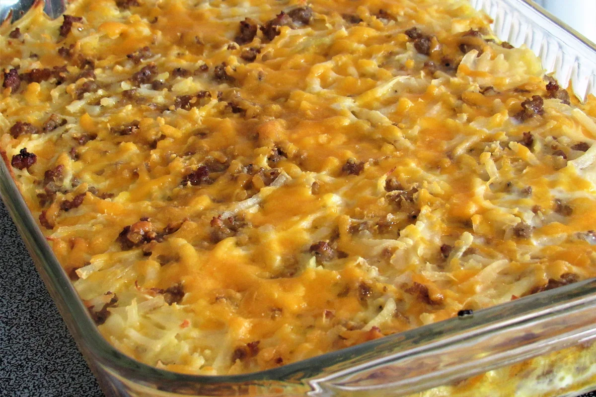 hash brown casserole for Christmas breakfast