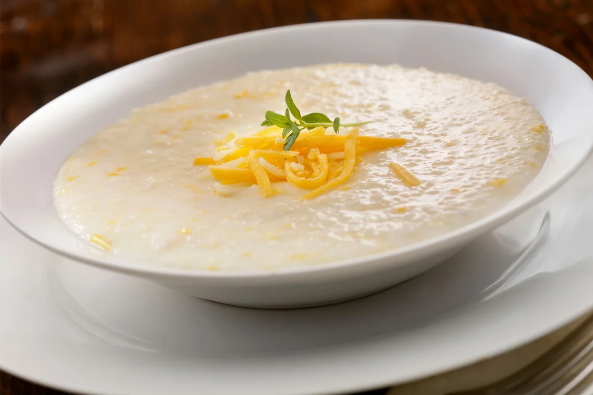bowl of instant cheese grits