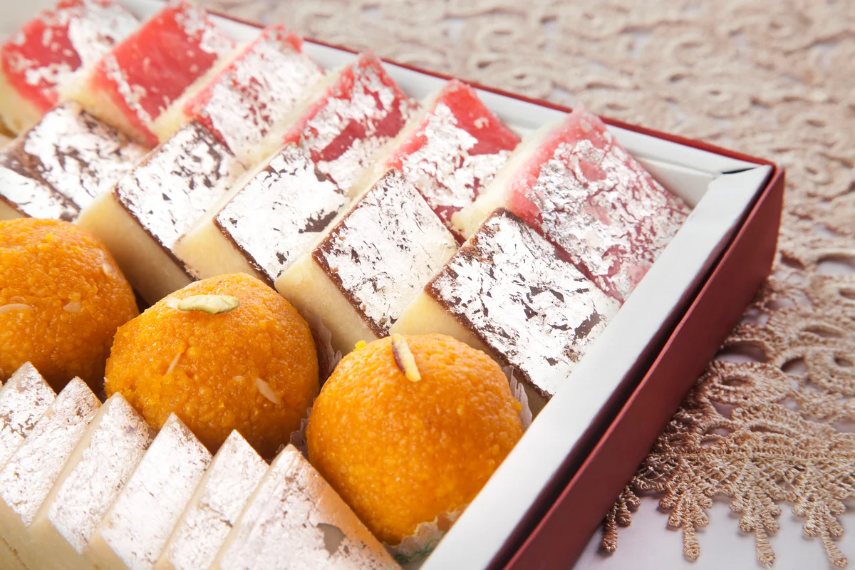 box of Indian sweets