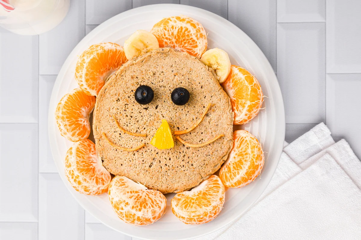 Lion pancakes for kids