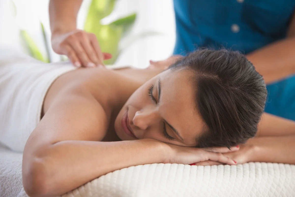 Woman having massage