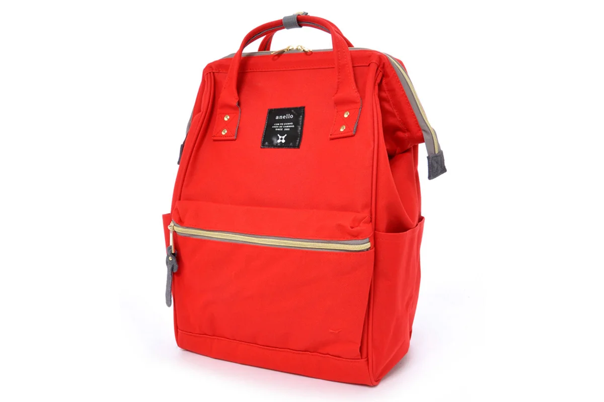 Anello Official Japan Red Unisex Fashion Backpack Rucksack Diaper Travel Bag AT-B0193A-RE