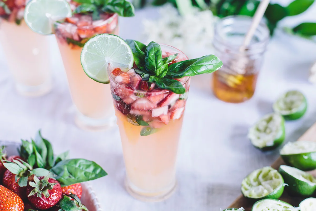 Strawberry Cucumber Mule Mocktail
