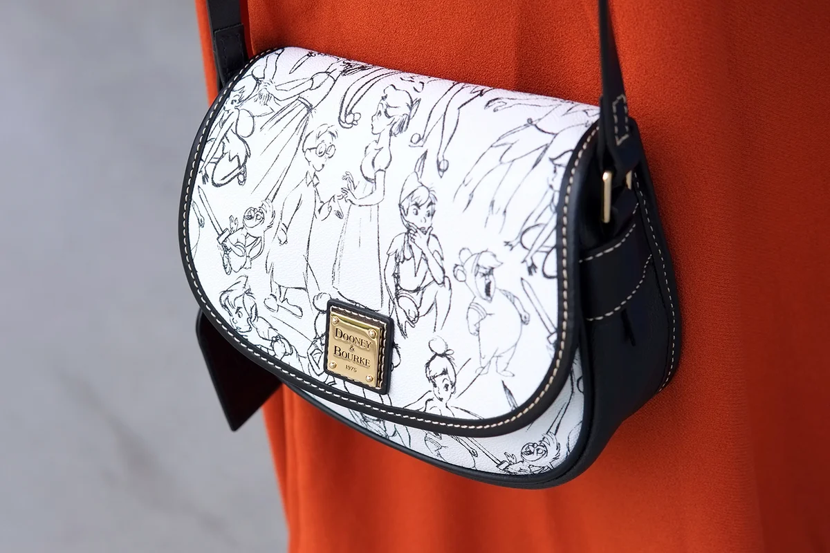 Disney Peter Pan Crossbody Purse Handbag by Dooney and Bourke - Getty Editorial Use
