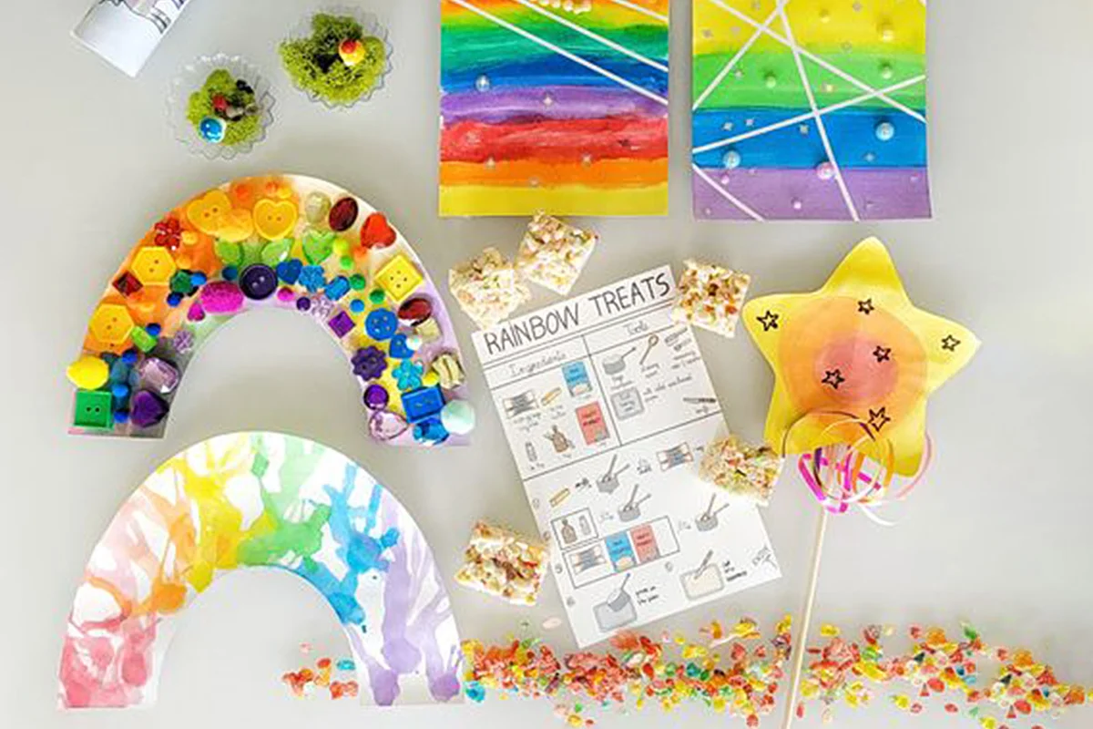 Rainbows and Fairies Kids Art Box from kidsartbox.com