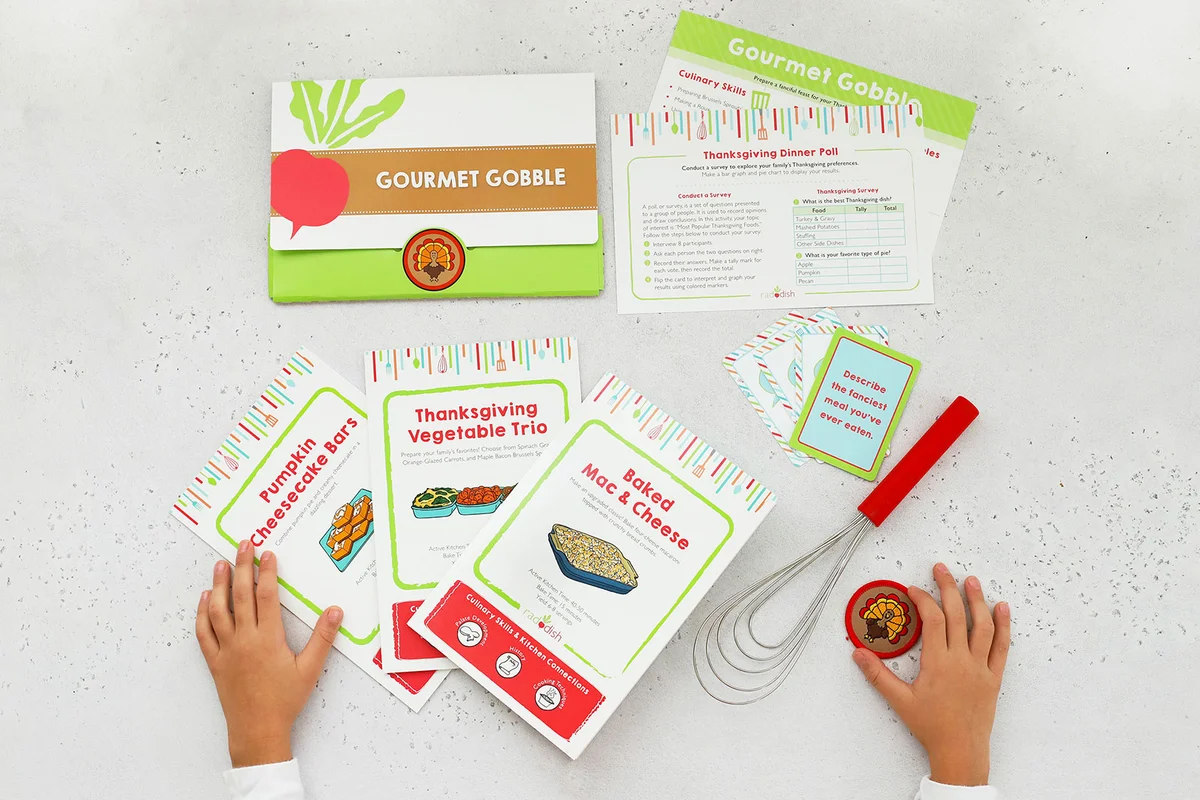 Gourmet Gobble Cooking Kit from RaddishKids.com