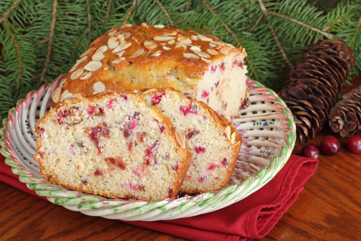 cranberry orange almond loaf