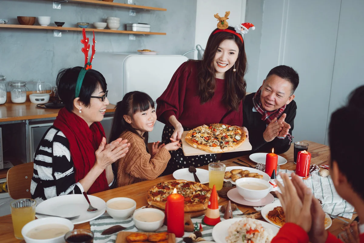 Pizza Christmas Party