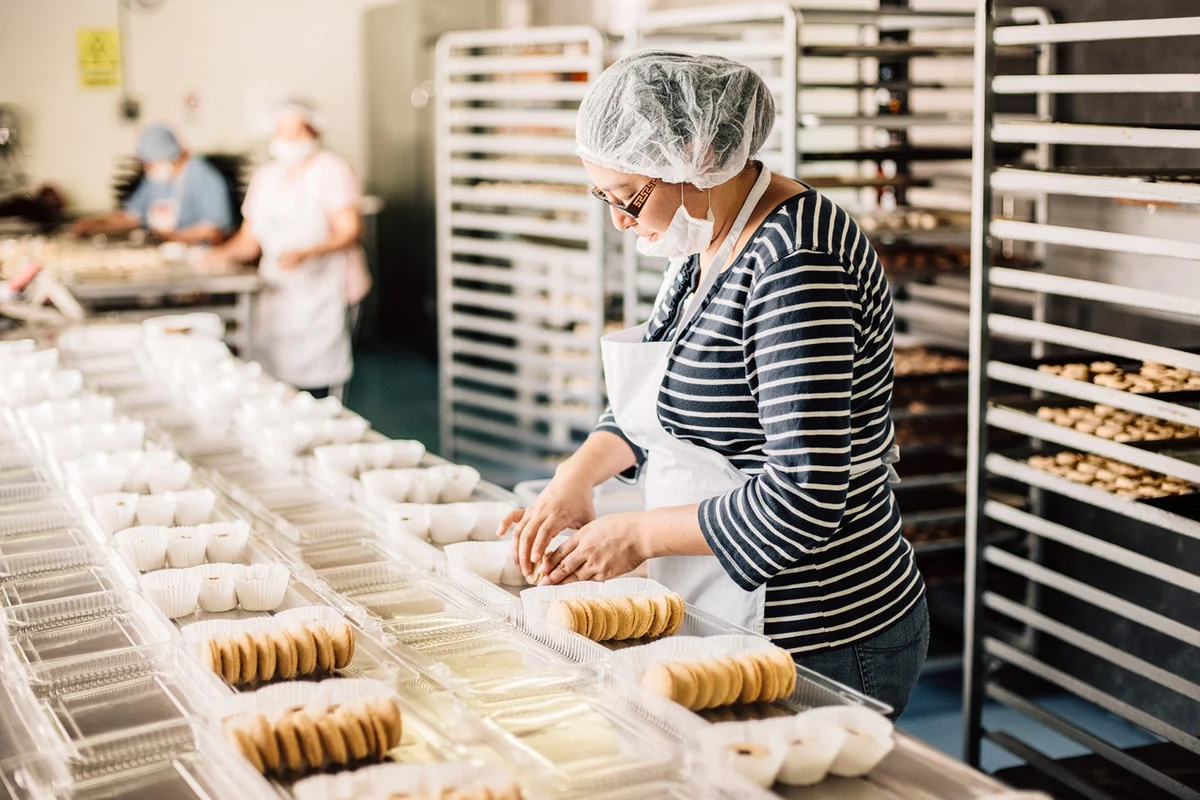 Woman working at Bakery Workshop