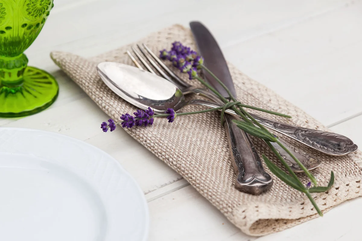 antique silverware table setting