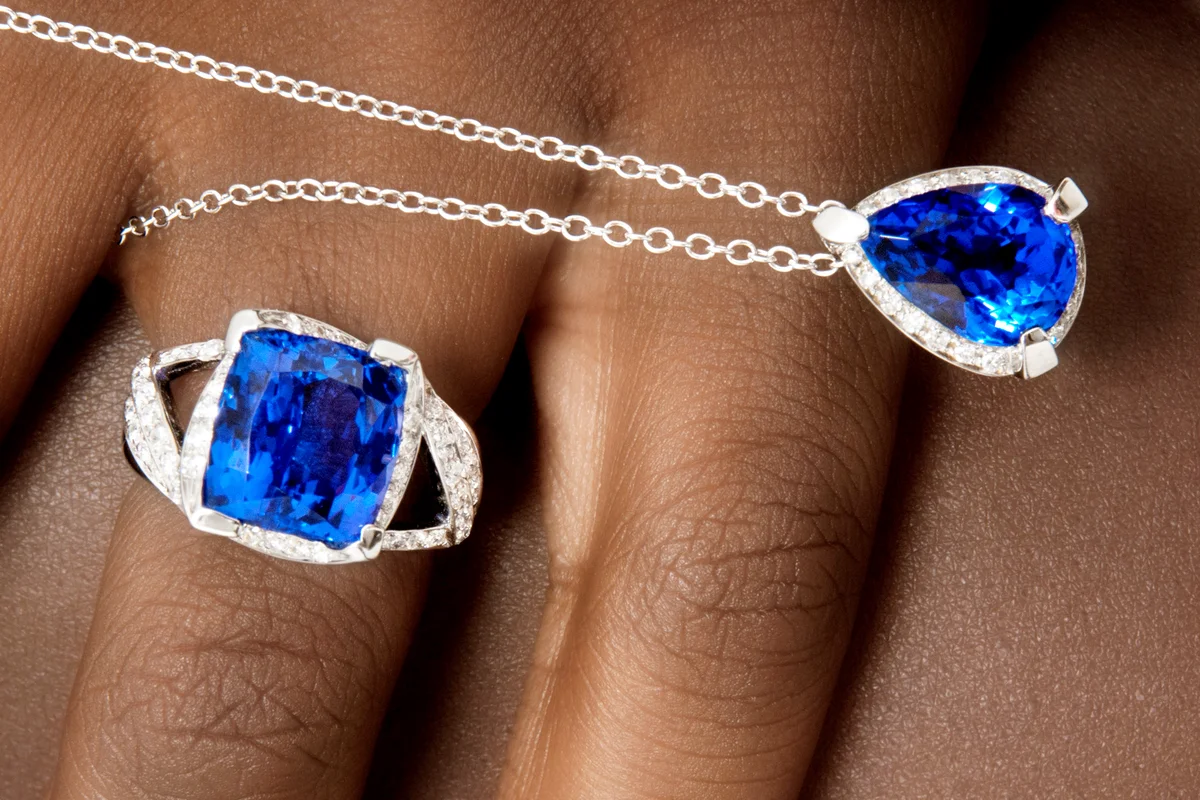 Tanzanite and Diamonds
