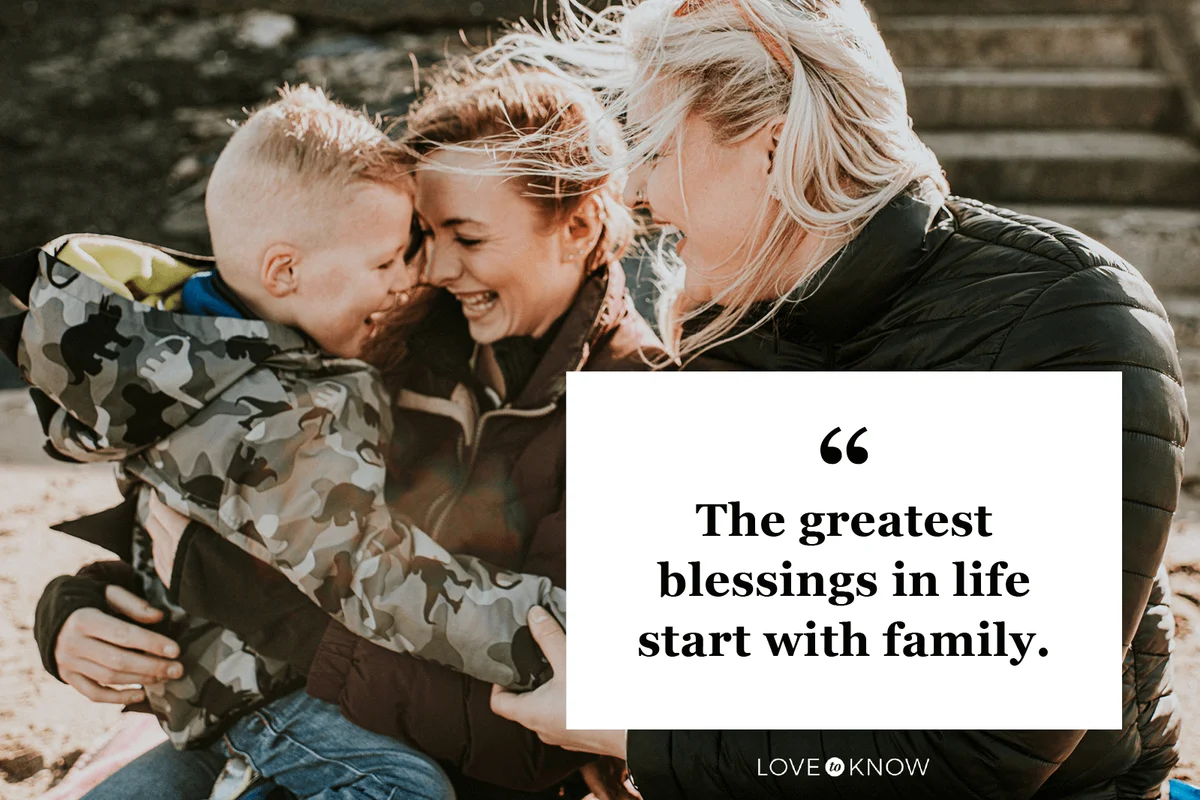 Sentimental Blessed Family Quote