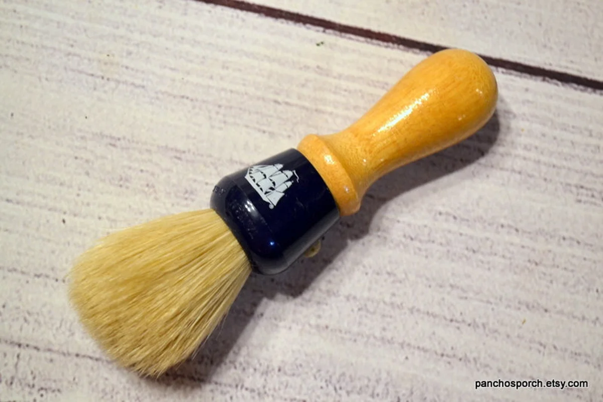 Vintage Old Spice Shaving Brush from PanchosPorch.etsy.com Etsy shop