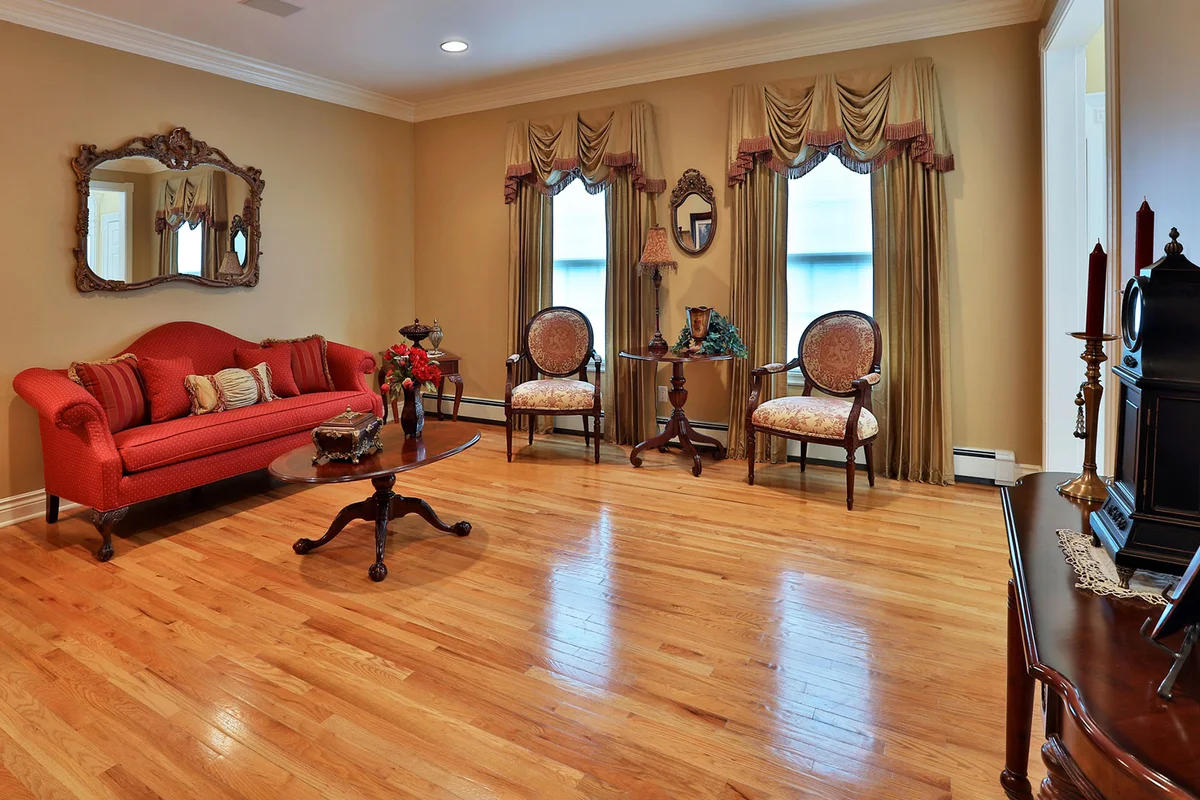 Victorian furniture in living room