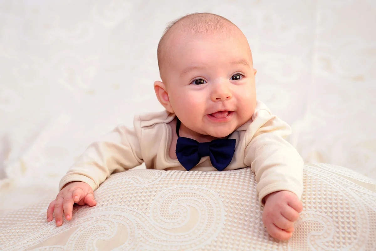 baby boy with bow tie