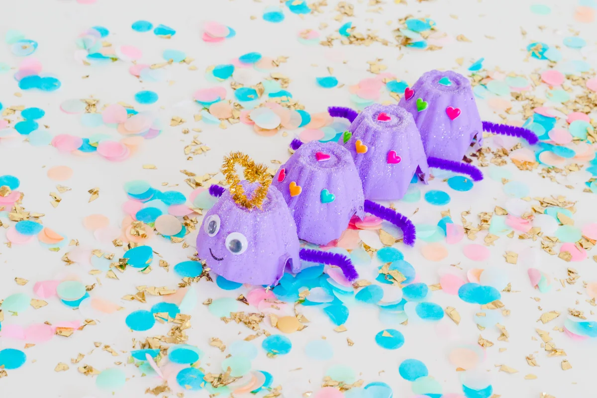 DIY Egg Carton Caterpillar