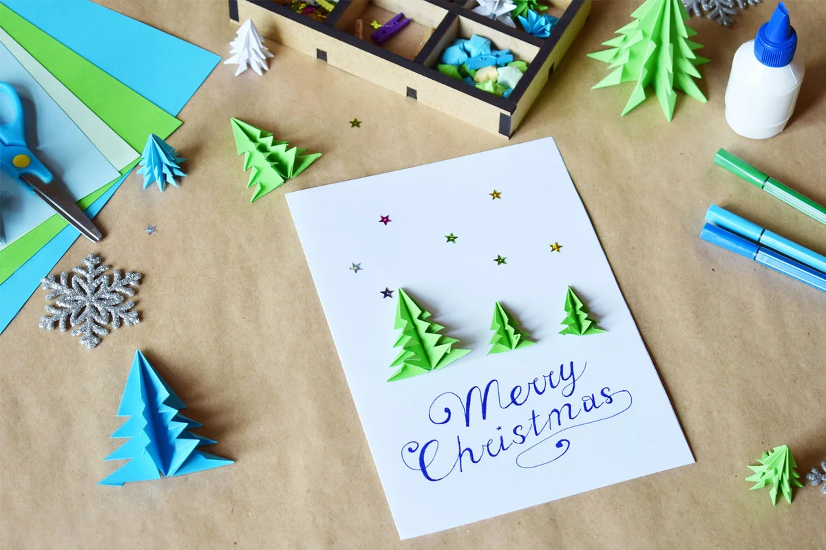 homemade Christmas card party
