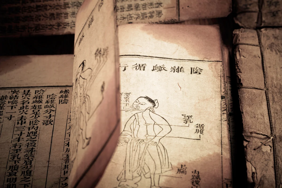 Old medicine book from Qing Dynasty