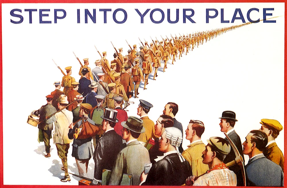 Workers to Soldiers Poster