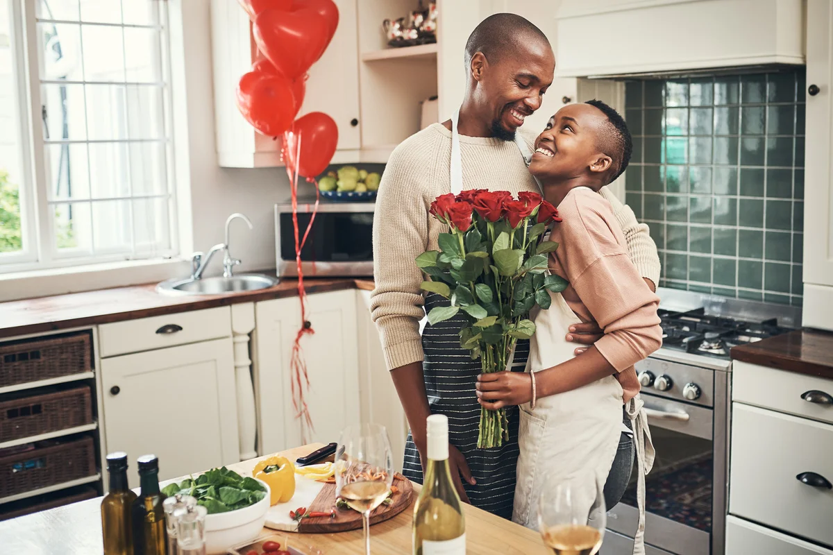 Couple Cooking Together