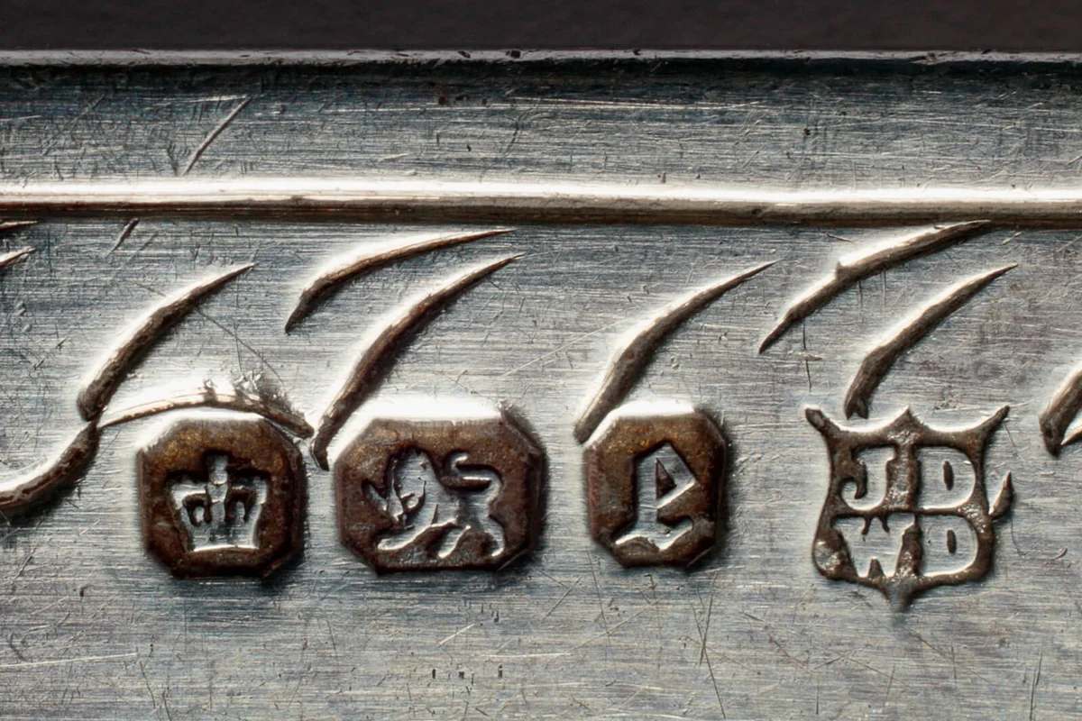 Sheffield silver hallmark 1897 James Deakin silversmith