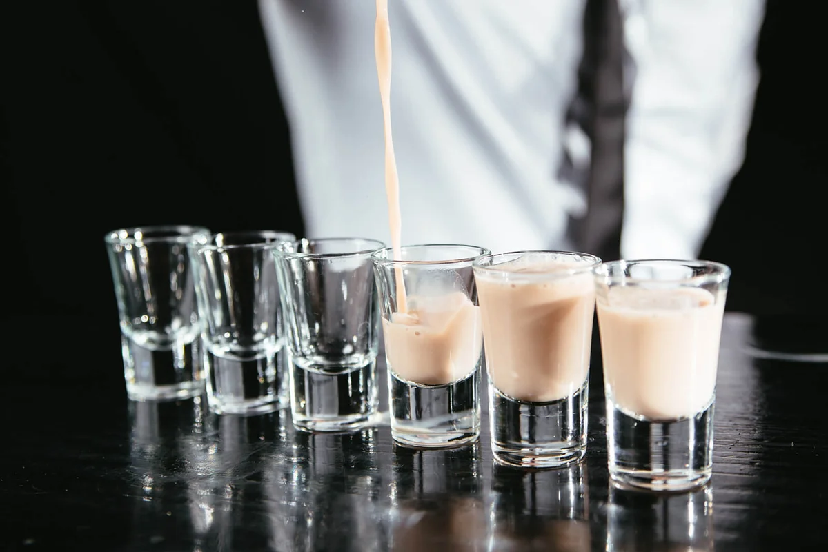 Barman making espresso shots