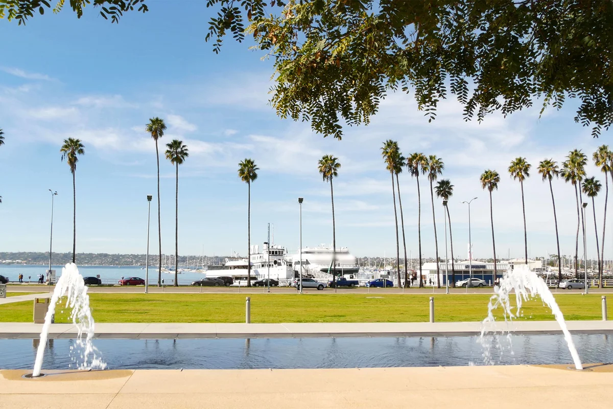fountain at Waterfront Park San Diego