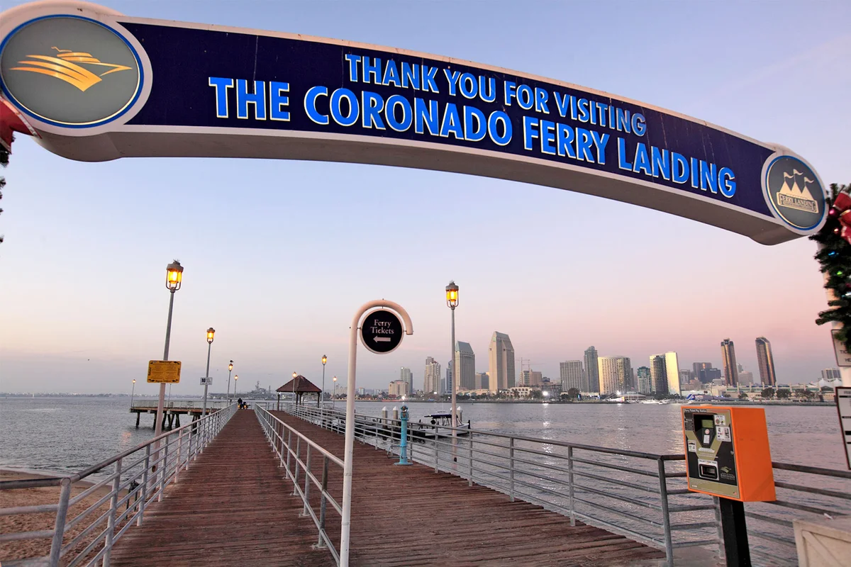 Coronado Ferry Landing in Coronado Island California