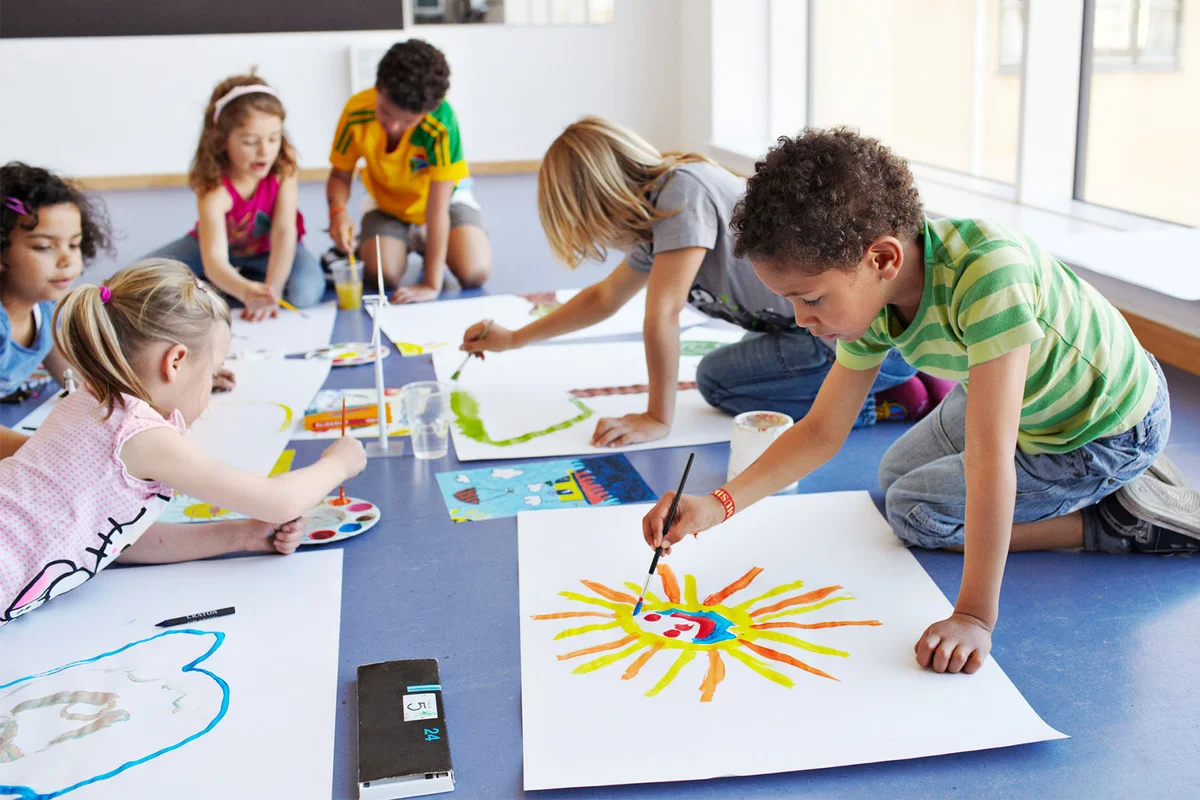 kids arts and crafts birthday party theme