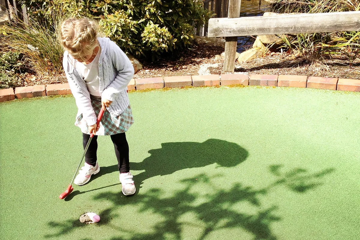 kids mini golf theme birthday party