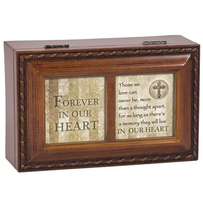 Cottage Garden Bereavement Forever Heart Music Jewelry Box How Great Thou Art