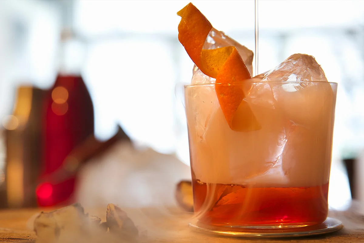 Campfire Negroni enjoy mezcal's unique smoky flavor