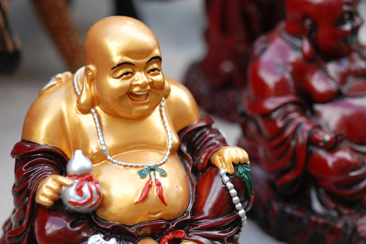 Laughing Golden Buddha