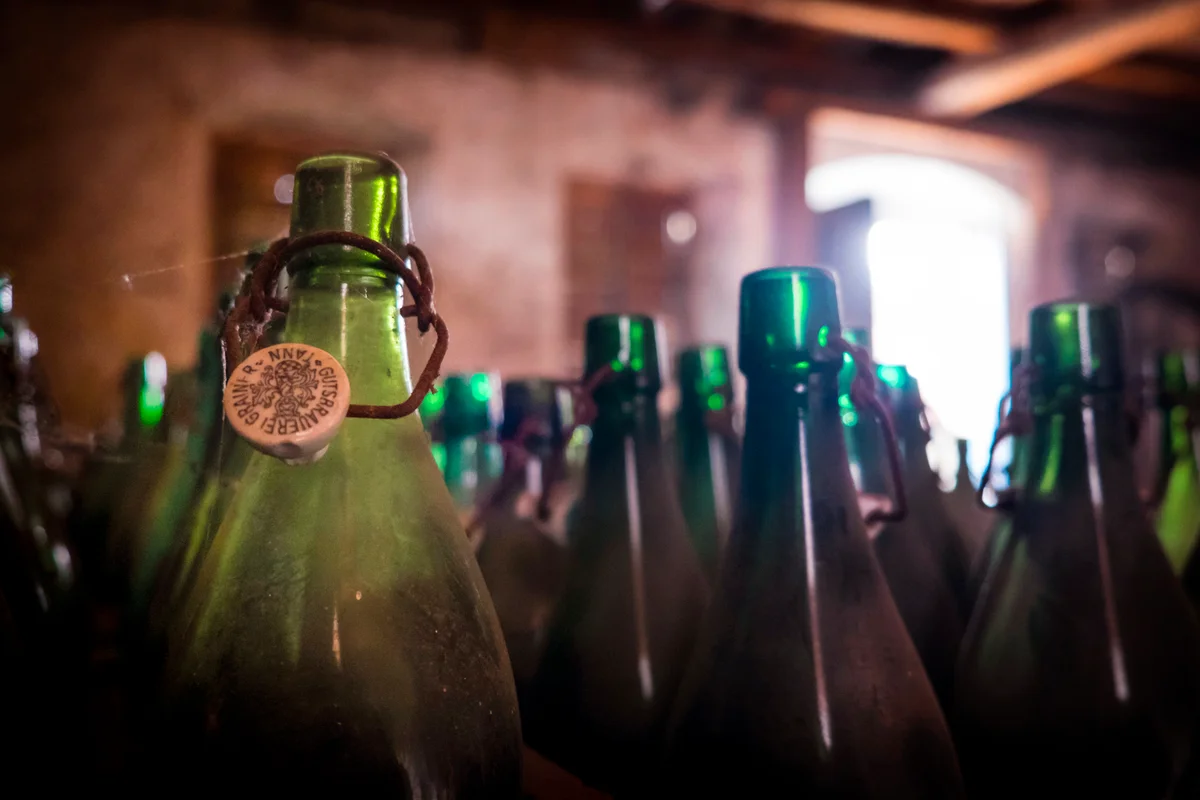 Vintage dirty bottles