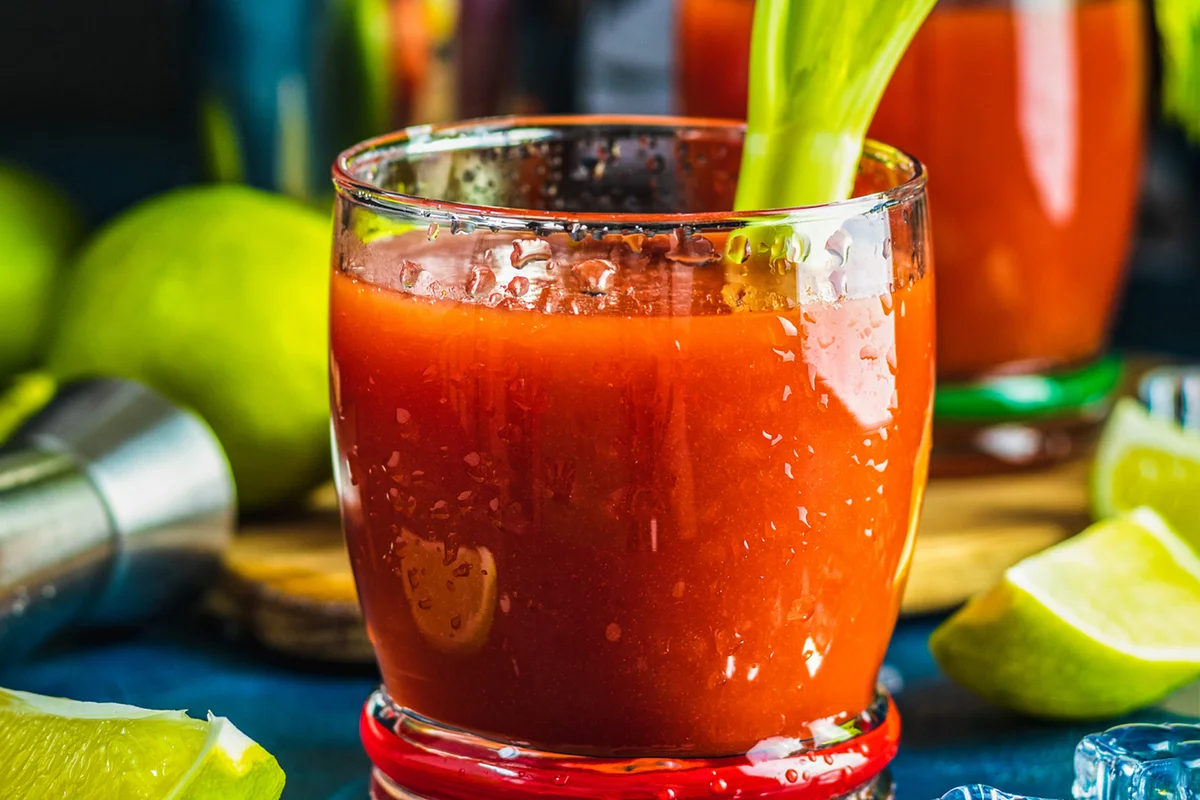 Not Your Mother's Bloody Mary cocktail in portion drink glasses