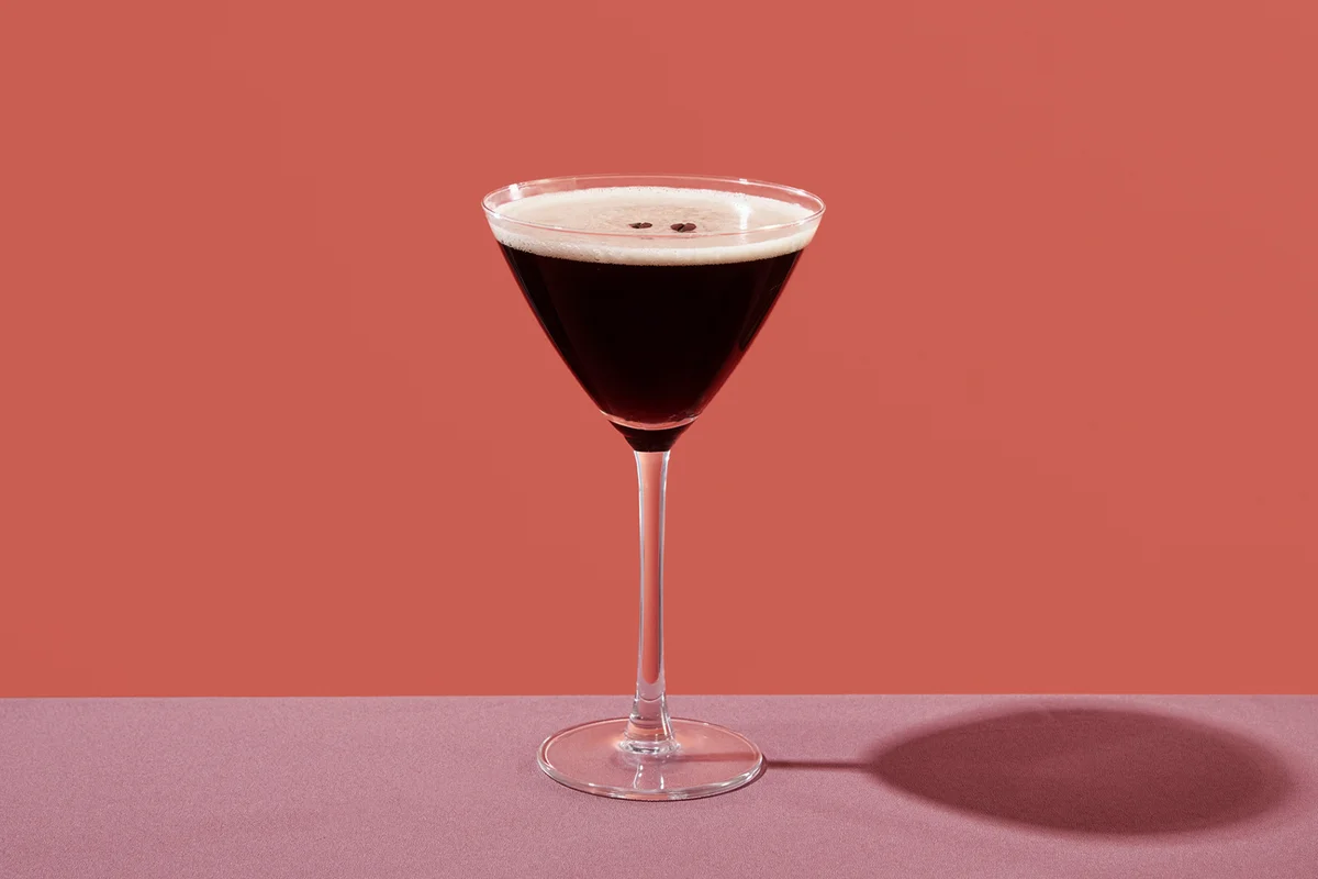 French Coffee in a cocktail glass