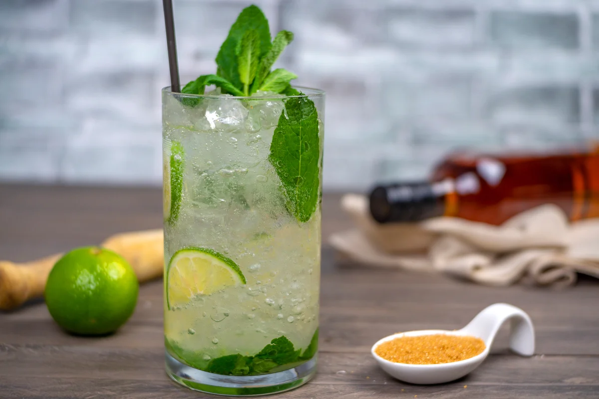 Mojito on table