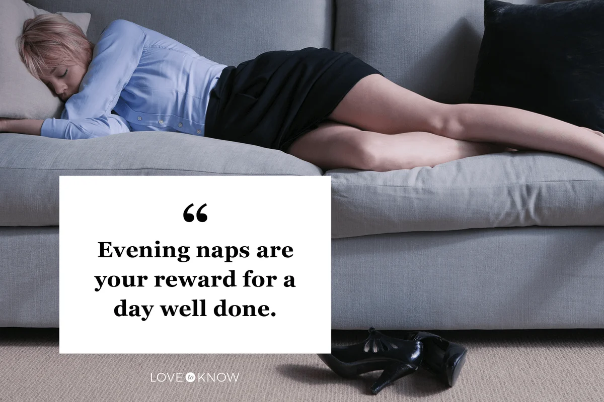 Elegant Evening Nap Quote