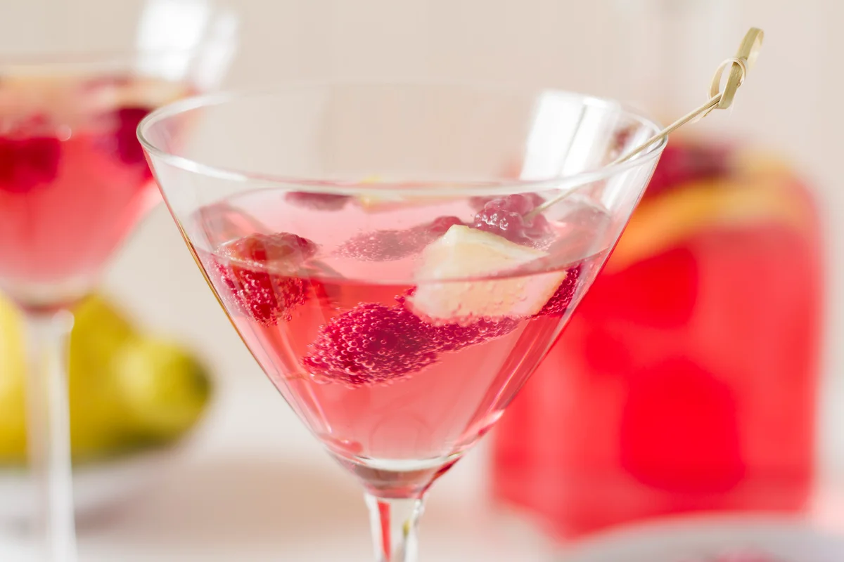 maliberry fizz martini