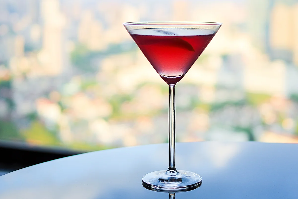 Ruby Red tini is a smart riff on the cosmopolitan