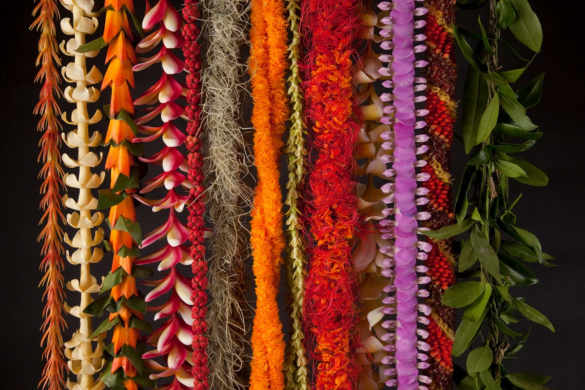 Hawaiian flower leis
