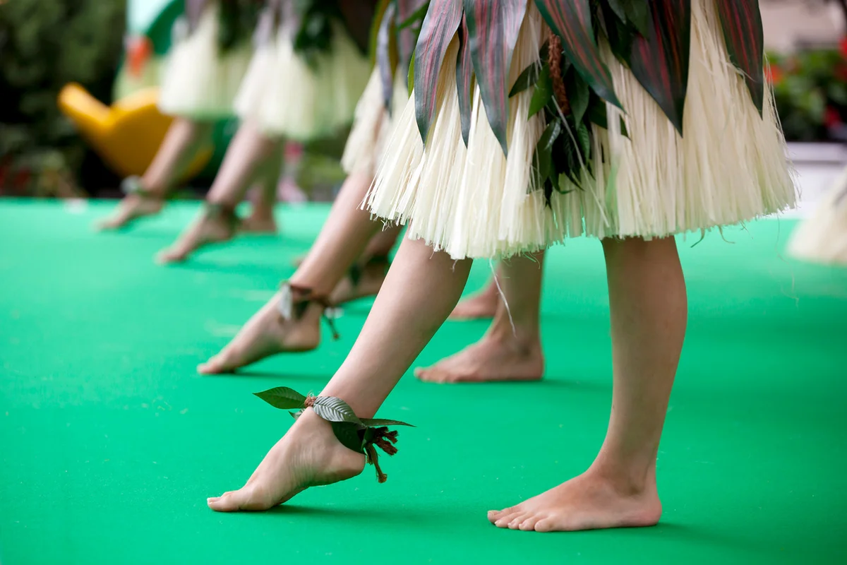 Hula dancing