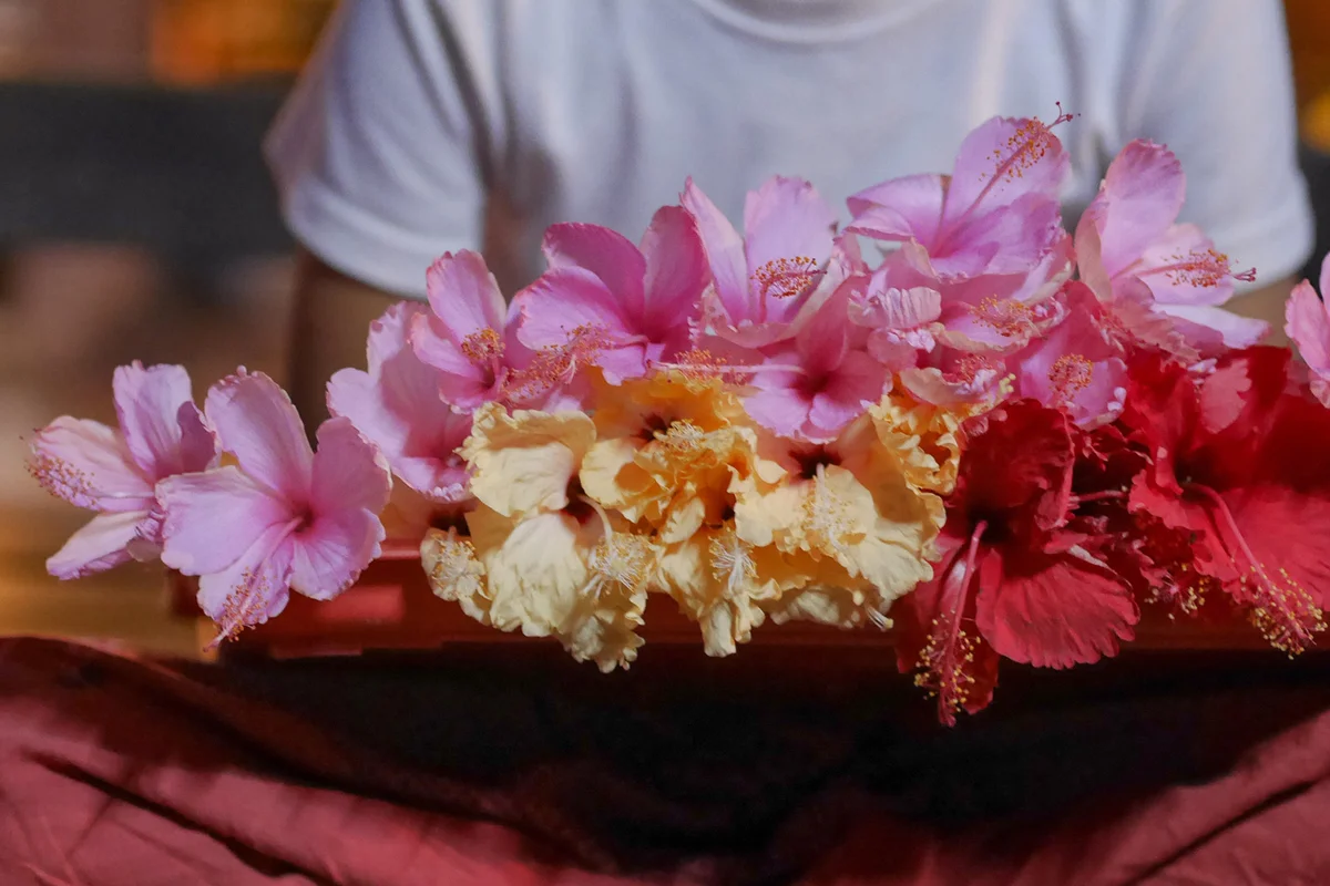 Hibiscus Flower Centerpiece