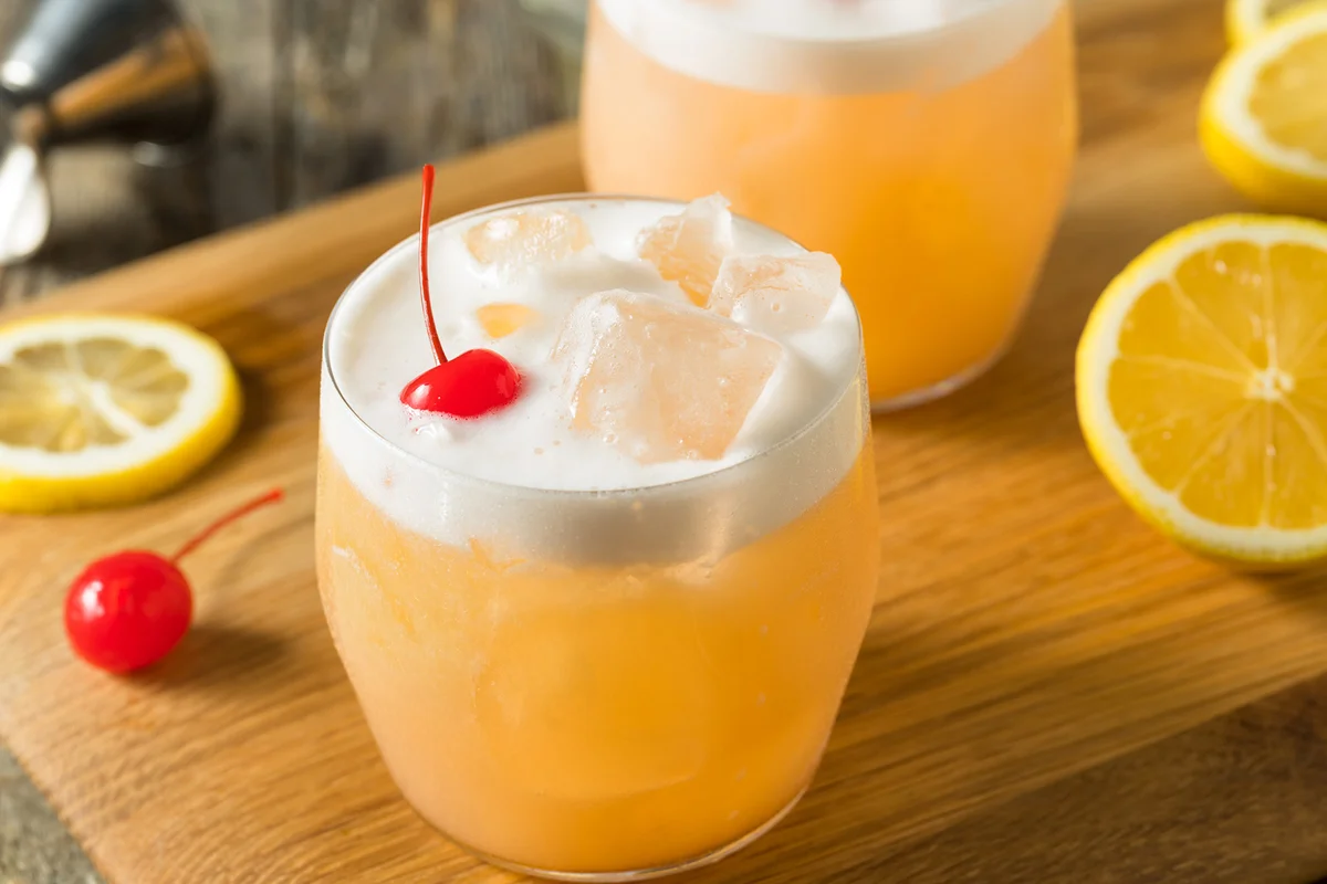 Refreshing Whiskey Sour Cocktail