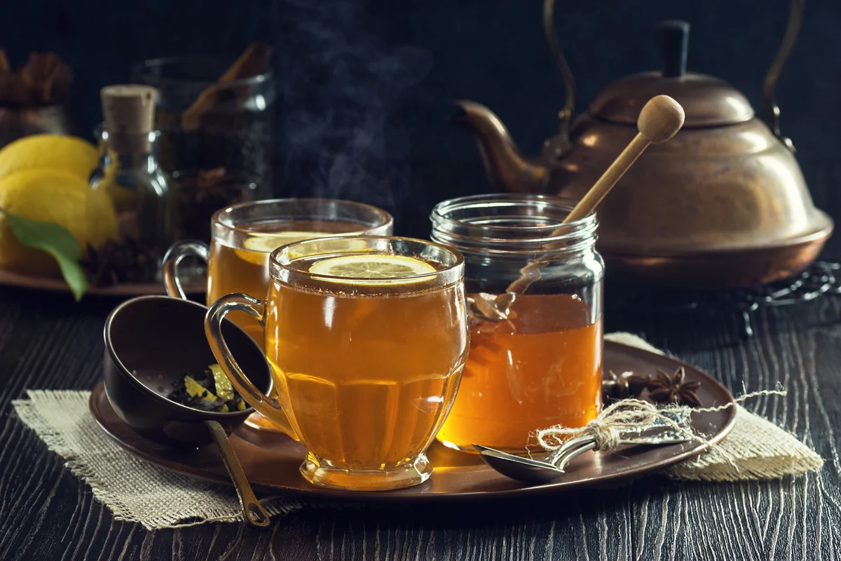 Two Hot Toddies with Honey