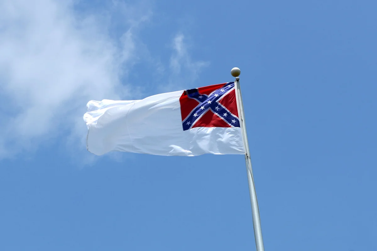 The Second National Flag of the Confederacy, or Stainless Banner (1863)