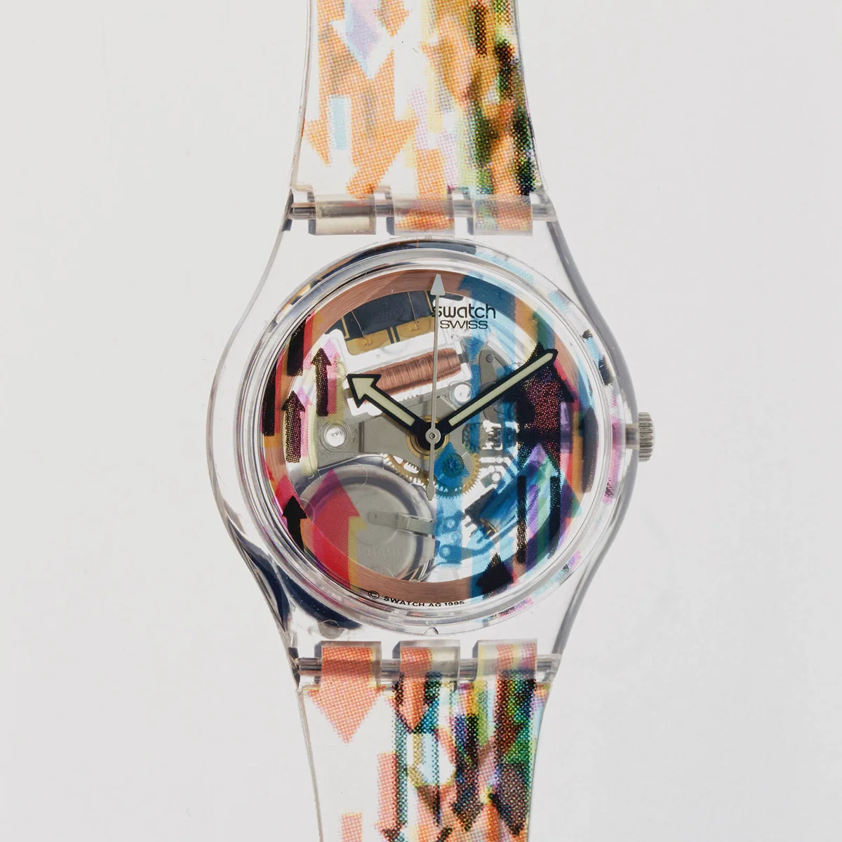 Swatch Access quartz wristwatch with analogue display, 1997 | Getty Editorial Use