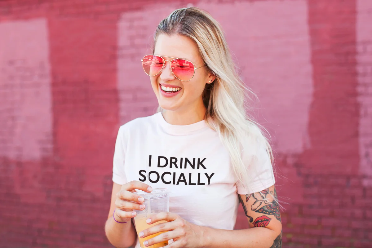 I Drink Socially T-shirt