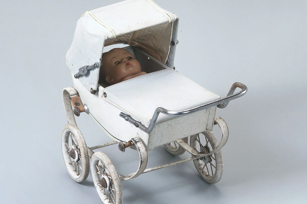 antique doll baby carriage